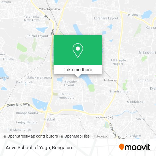 Arivu School of Yoga map