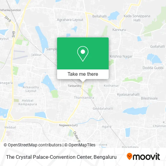 The Crystal Palace-Convention Center map