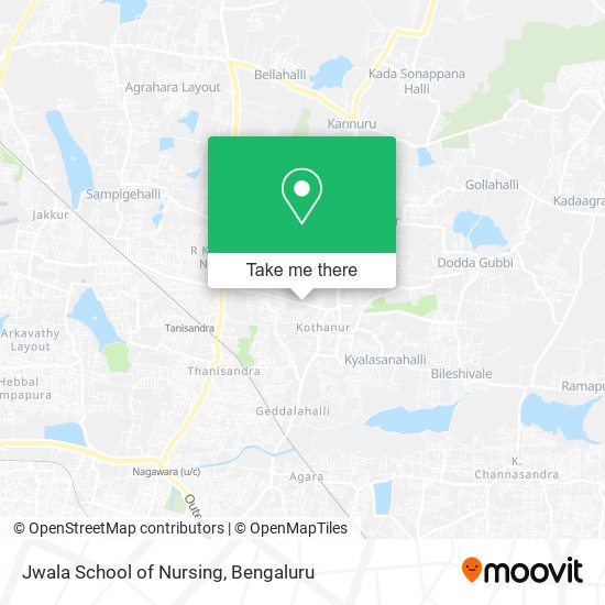 Jwala School of Nursing map