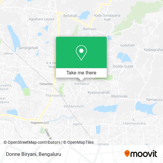 Donne Biryani map