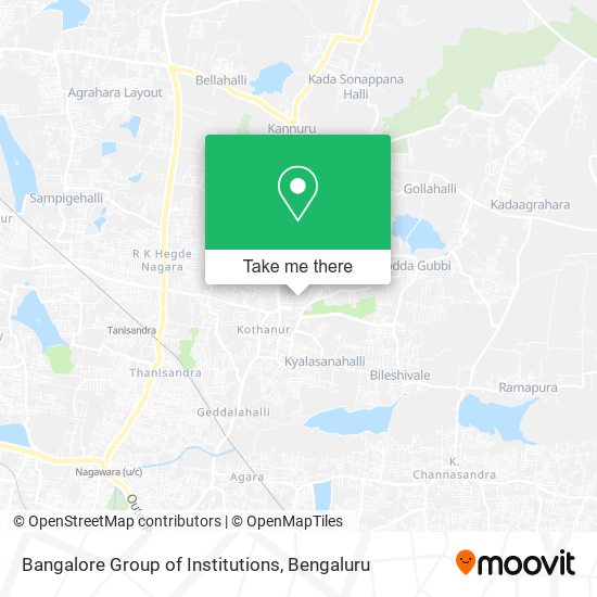 Bangalore Group of Institutions map