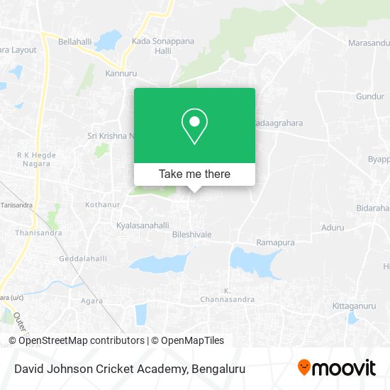 David Johnson Cricket Academy map