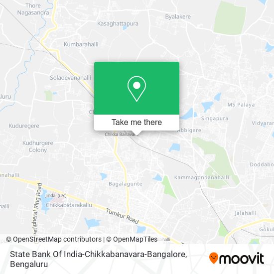 State Bank Of India-Chikkabanavara-Bangalore map