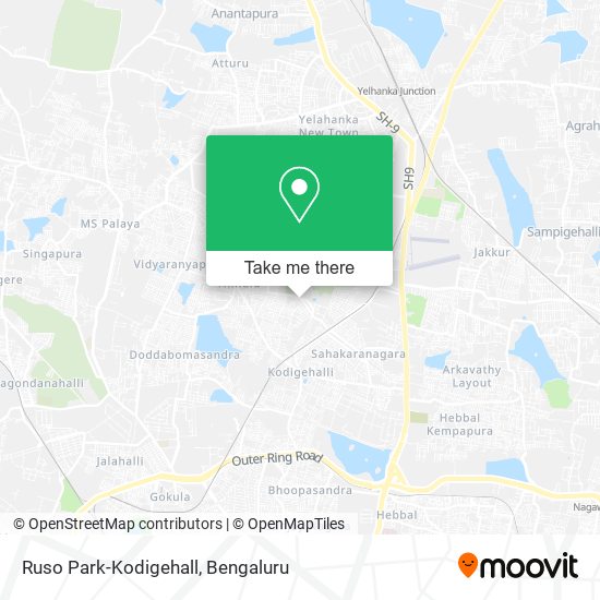 Ruso Park-Kodigehall map
