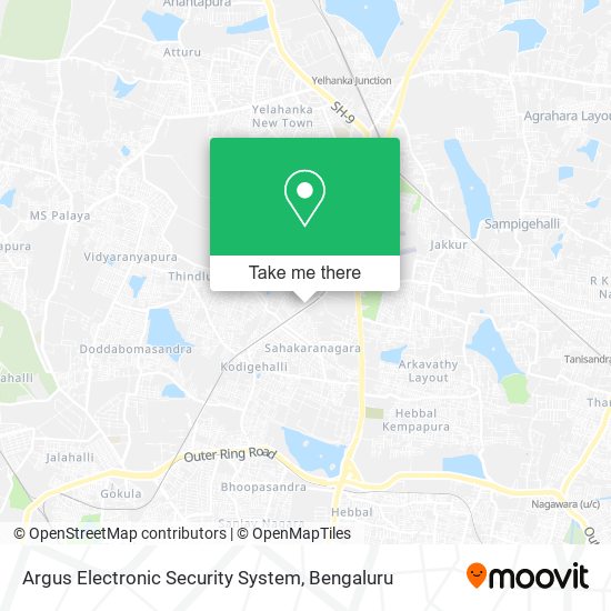 Argus Electronic Security System map