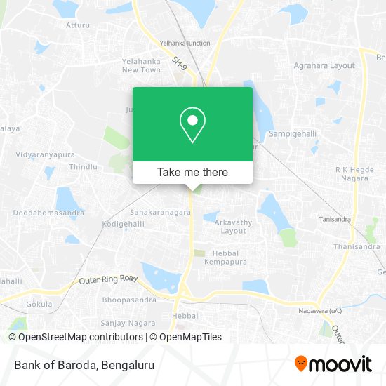 Bank of Baroda map