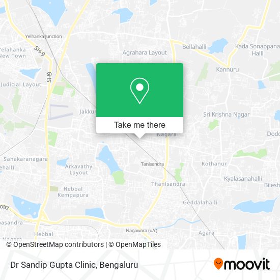 Dr Sandip Gupta Clinic map