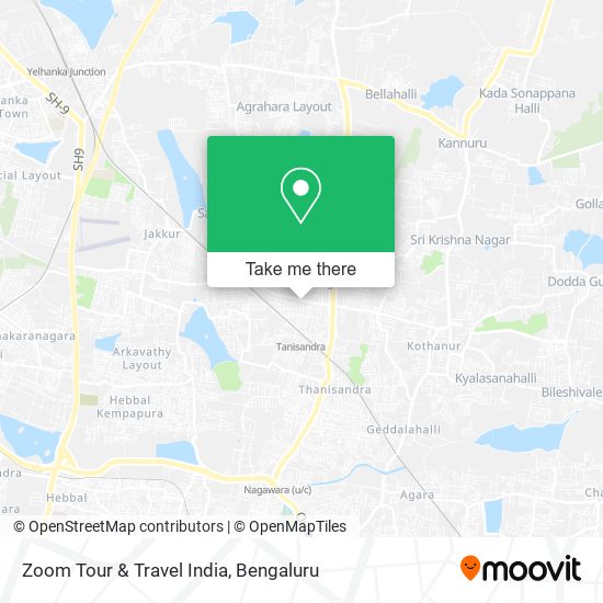 Zoom Tour & Travel India map