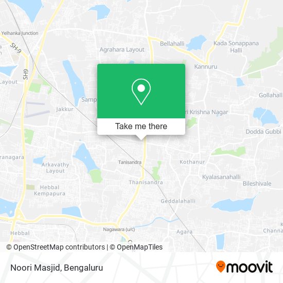 Noori Masjid map