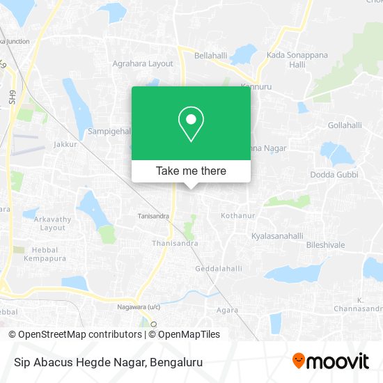 Sip Abacus Hegde Nagar map