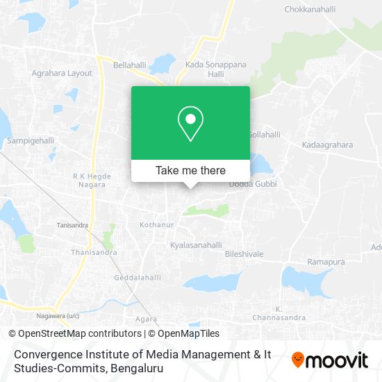 Convergence Institute of Media Management & It Studies-Commits map