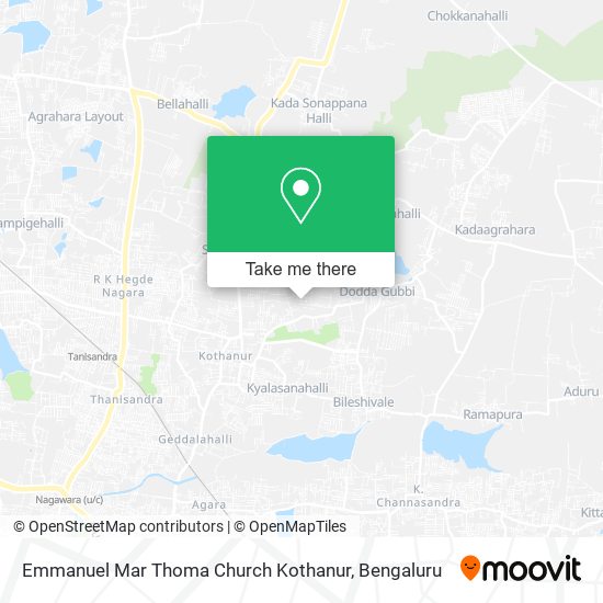 Emmanuel Mar Thoma Church Kothanur map