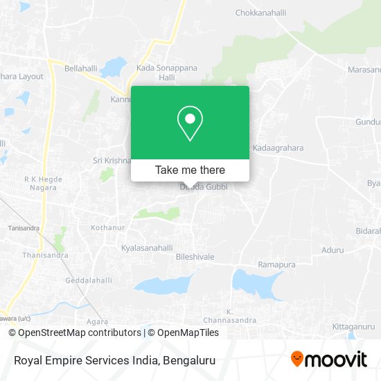 Royal Empire Services India map