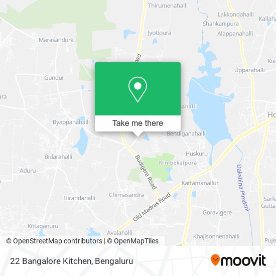 22 Bangalore Kitchen map