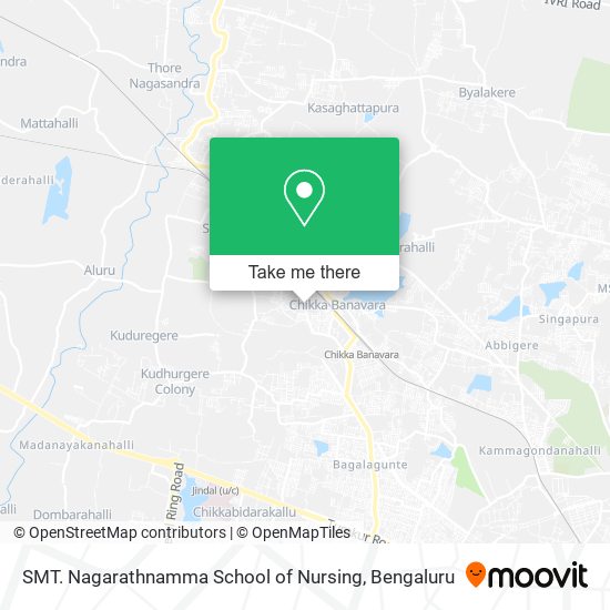 SMT. Nagarathnamma School of Nursing map