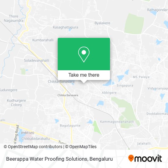 Beerappa Water Proofing Solutions map