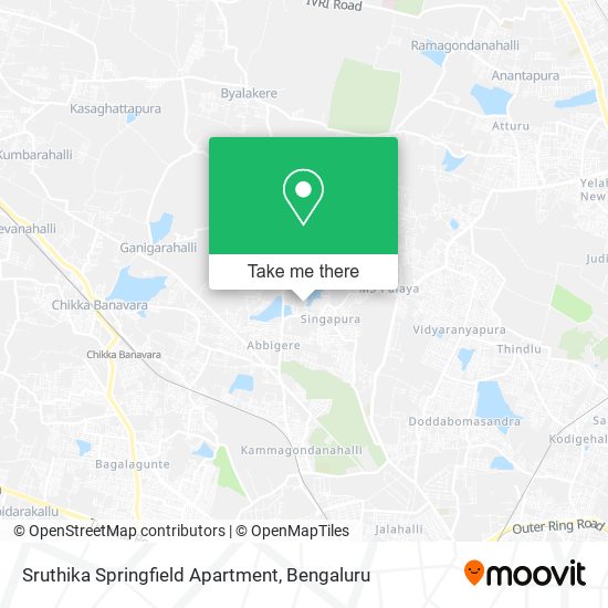 Sruthika Springfield Apartment map
