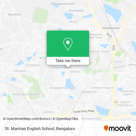St. Marinas English School map