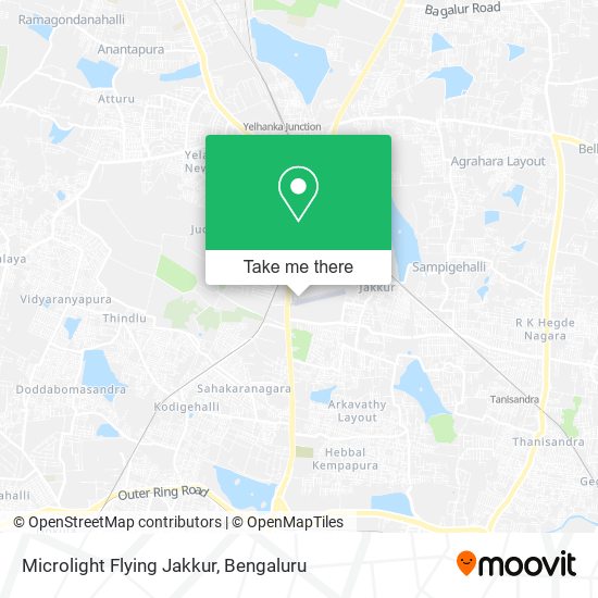 Microlight Flying Jakkur map