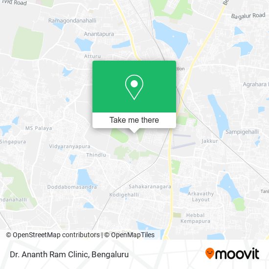 Dr. Ananth Ram Clinic map
