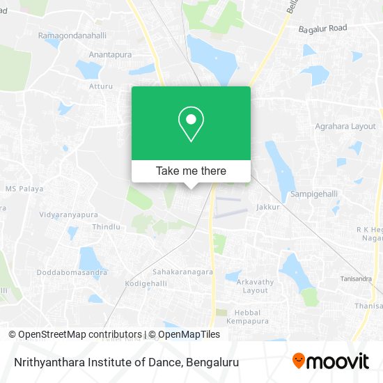 Nrithyanthara Institute of Dance map