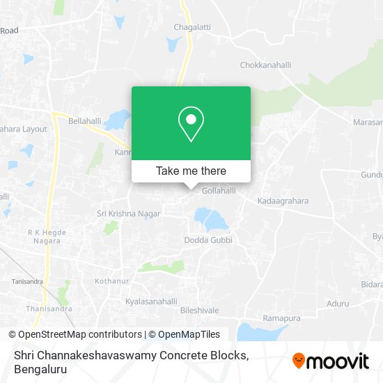 Shri Channakeshavaswamy Concrete Blocks map