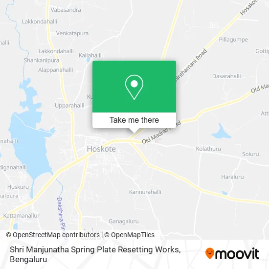 Shri Manjunatha Spring Plate Resetting Works map