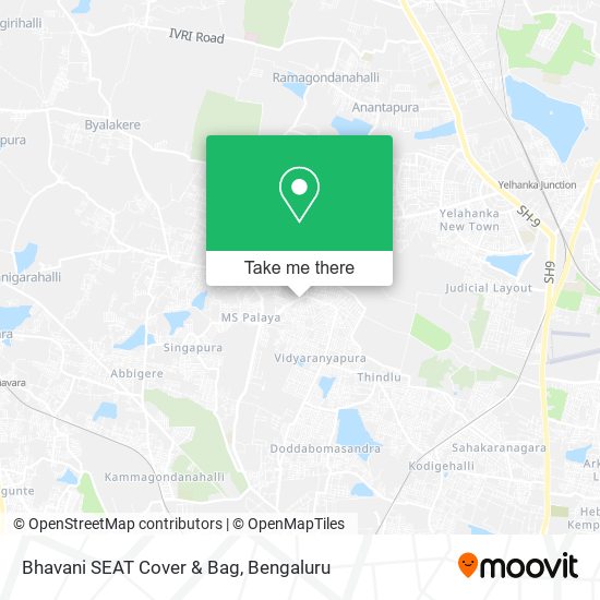 Bhavani SEAT Cover & Bag map