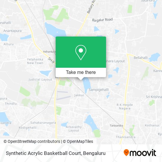 Synthetic Acrylic Basketball Court map