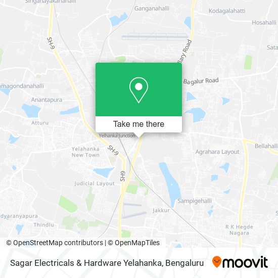 Sagar Electricals & Hardware Yelahanka map