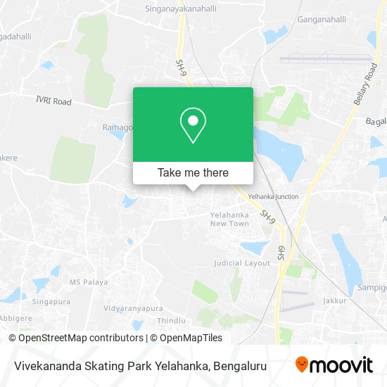 Vivekananda Skating Park Yelahanka map