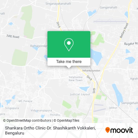Shankara Ortho Clinic-Dr. Shashikanth Vokkaleri map