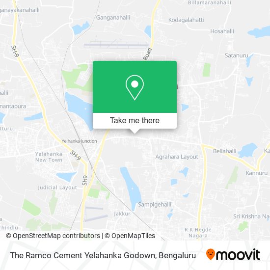 The Ramco Cement Yelahanka Godown map