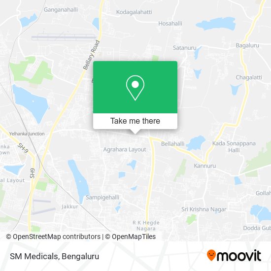 SM Medicals map