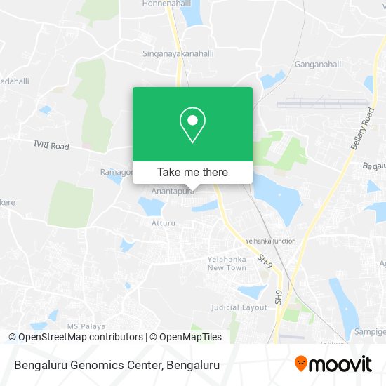 Bengaluru Genomics Center map