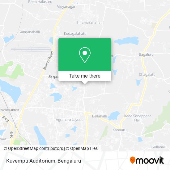 Kuvempu Auditorium map