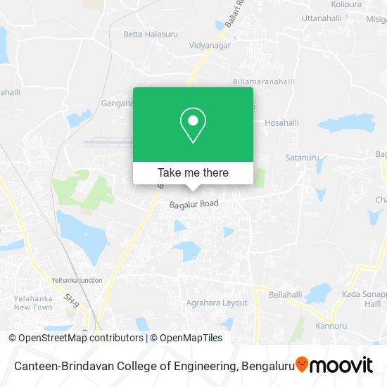 Canteen-Brindavan College of Engineering map