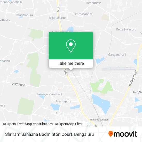 Shriram Sahaana Badminton Court map