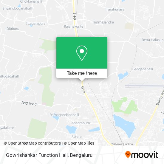 Gowrishankar Function Hall map