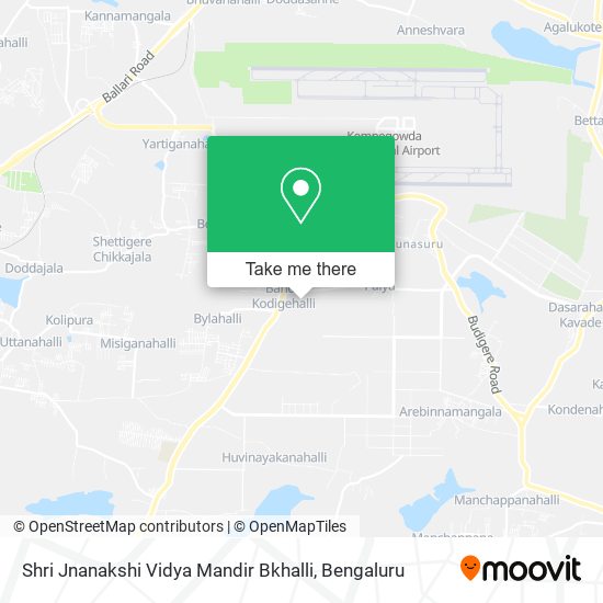 Shri Jnanakshi Vidya Mandir Bkhalli map