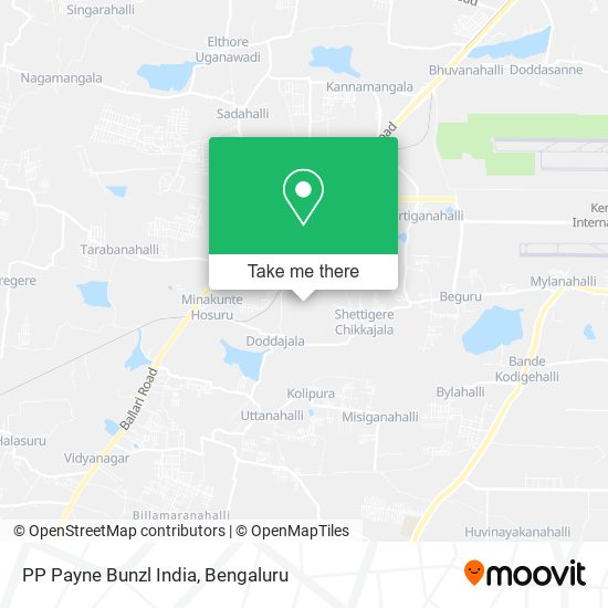PP Payne Bunzl India map