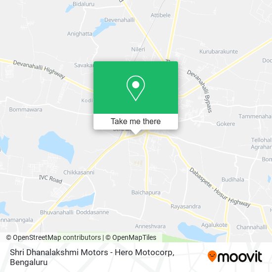 Shri Dhanalakshmi Motors - Hero Motocorp map