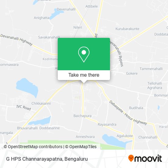 G HPS Channarayapatna map