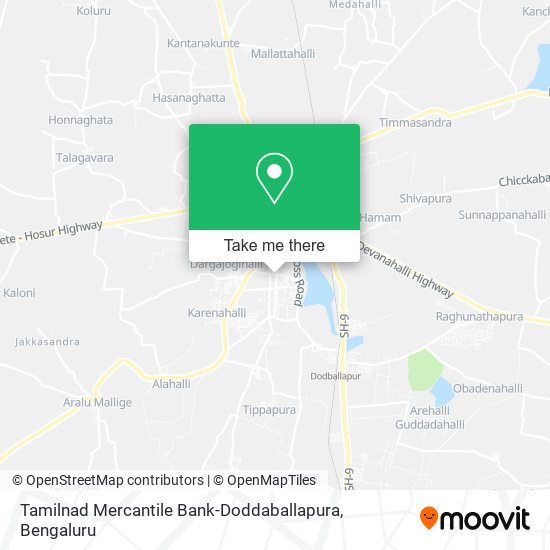 Tamilnad Mercantile Bank-Doddaballapura map