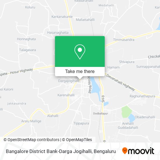 Bangalore District Bank-Darga Jogihalli map