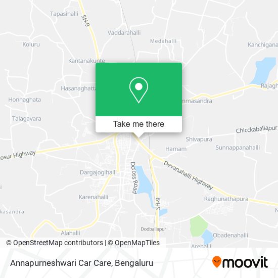 Annapurneshwari Car Care map