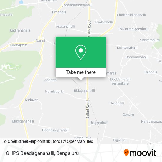 GHPS Beedaganahalli map