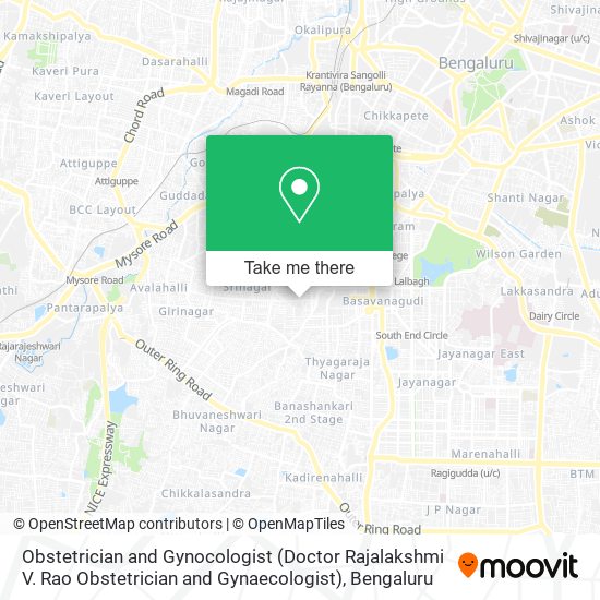 Obstetrician and Gynocologist (Doctor Rajalakshmi V. Rao Obstetrician and Gynaecologist) map