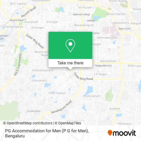 PG Accommodation for Men (P G for Men) map