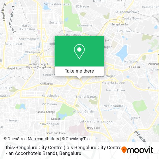Ibis-Bengaluru City Centre (ibis Bengaluru City Centre - an Accorhotels Brand) map